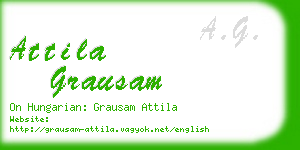 attila grausam business card